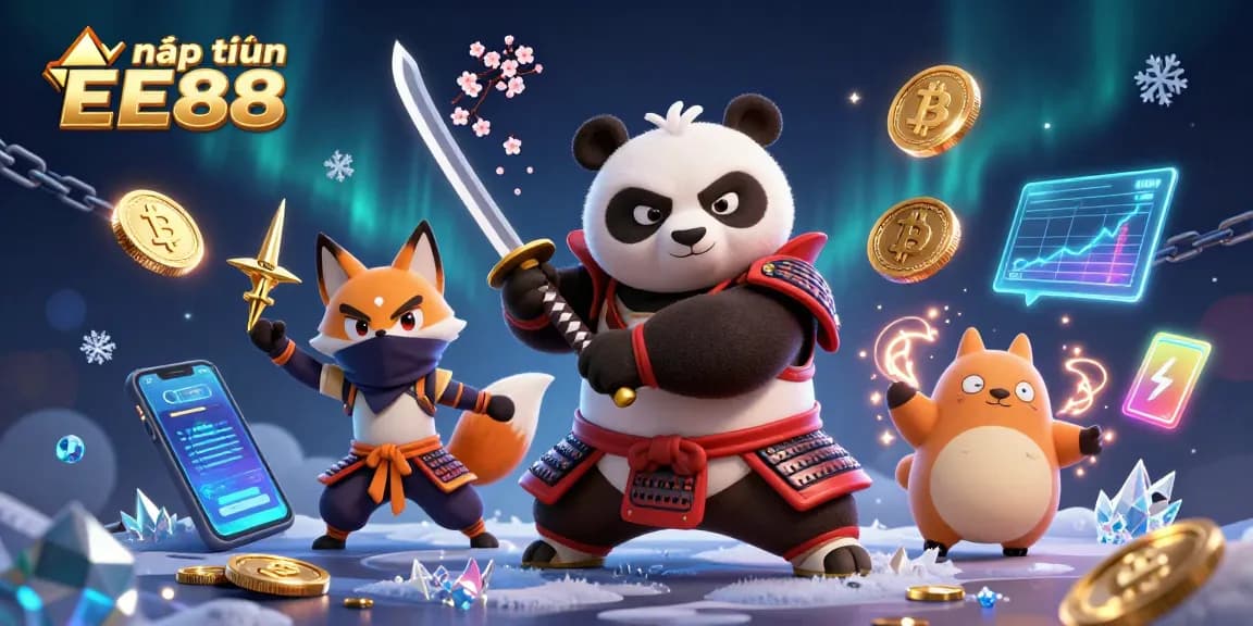 Engage in thrilling gameplay at nạp tiền EE88 with samurai panda and ninja fox!
