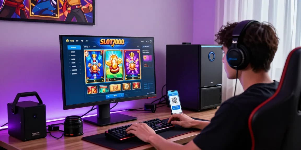 Experience slot7000 with interactive gaming on a vibrant platform, showcasing dynamic visuals and QRIS payment.
