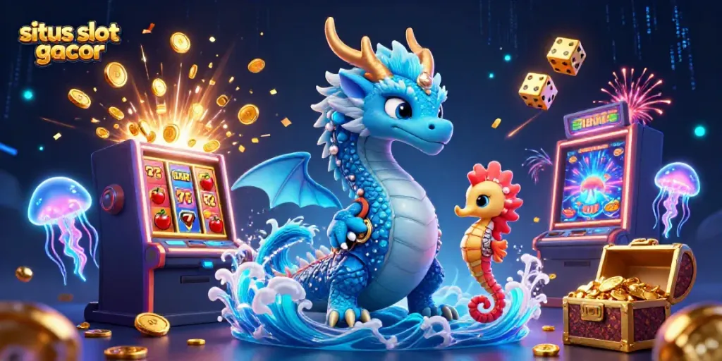 Engage with situs slot gacor through vibrant 3D casino-themed fantasy elements featuring playful characters.