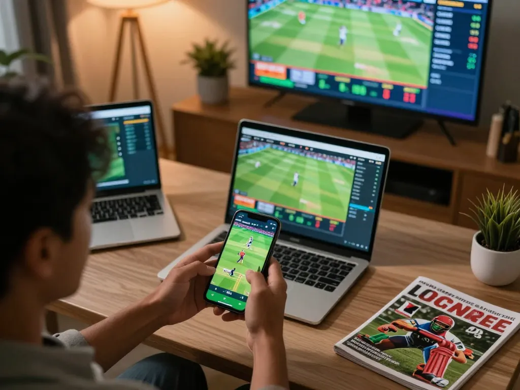 Engaging online sports betting session on Jeetbuzz, featuring a user actively placing cricket bets on a smartphone.