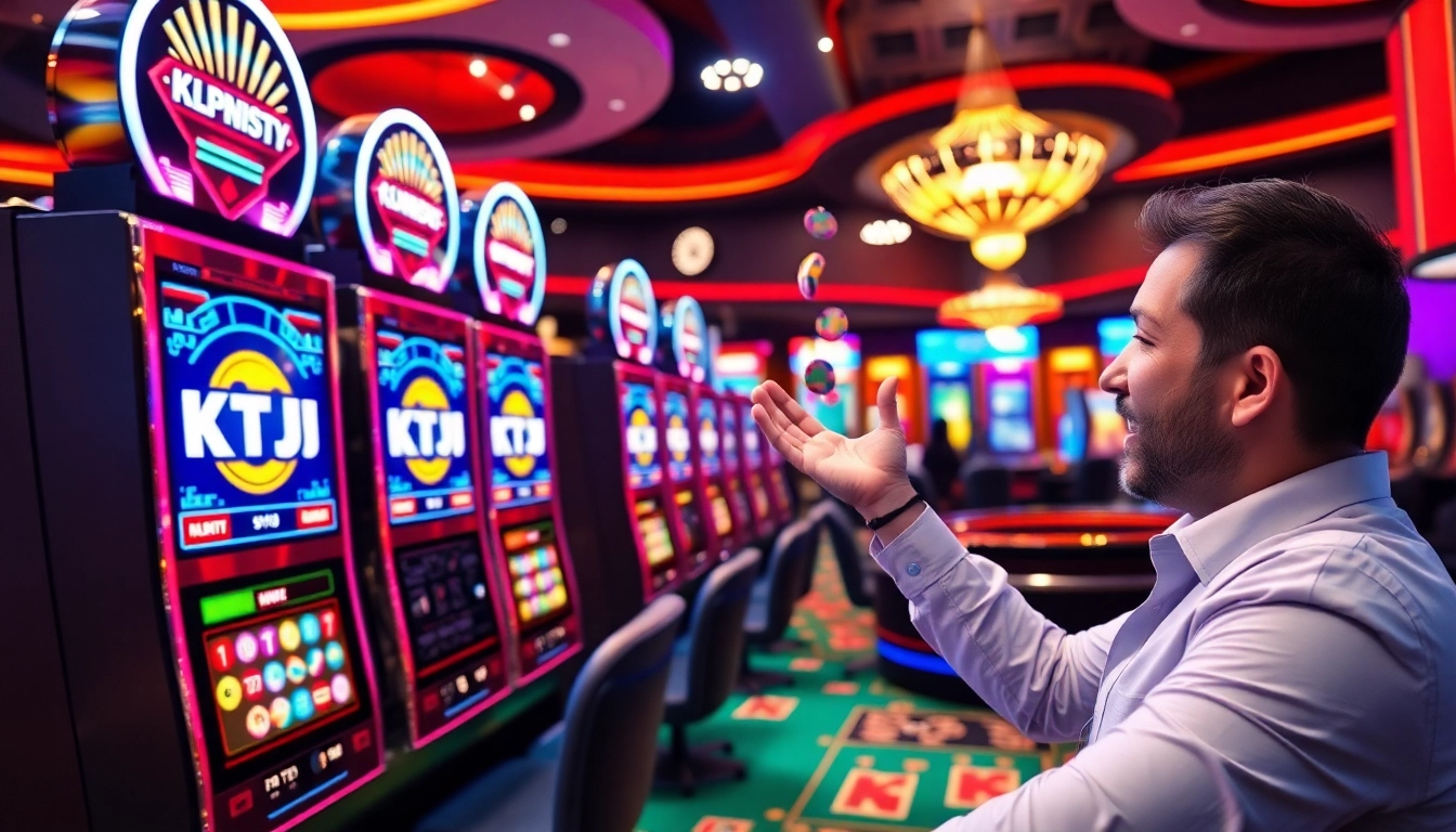 Experience the thrill of KTPJITU alternatif with players winning at slot machines.