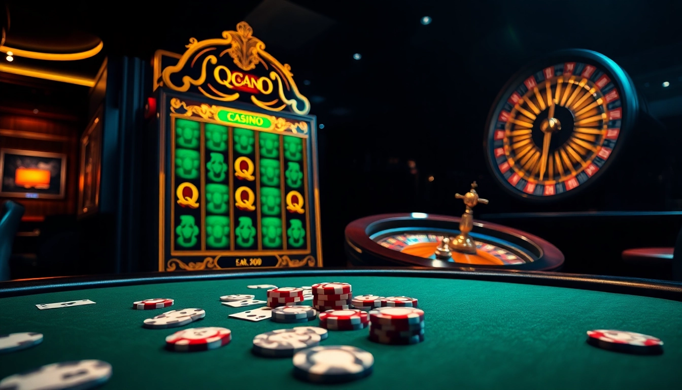 Experience the thrill of QQMacan with an engaging online casino atmosphere full of slot machines and poker games.