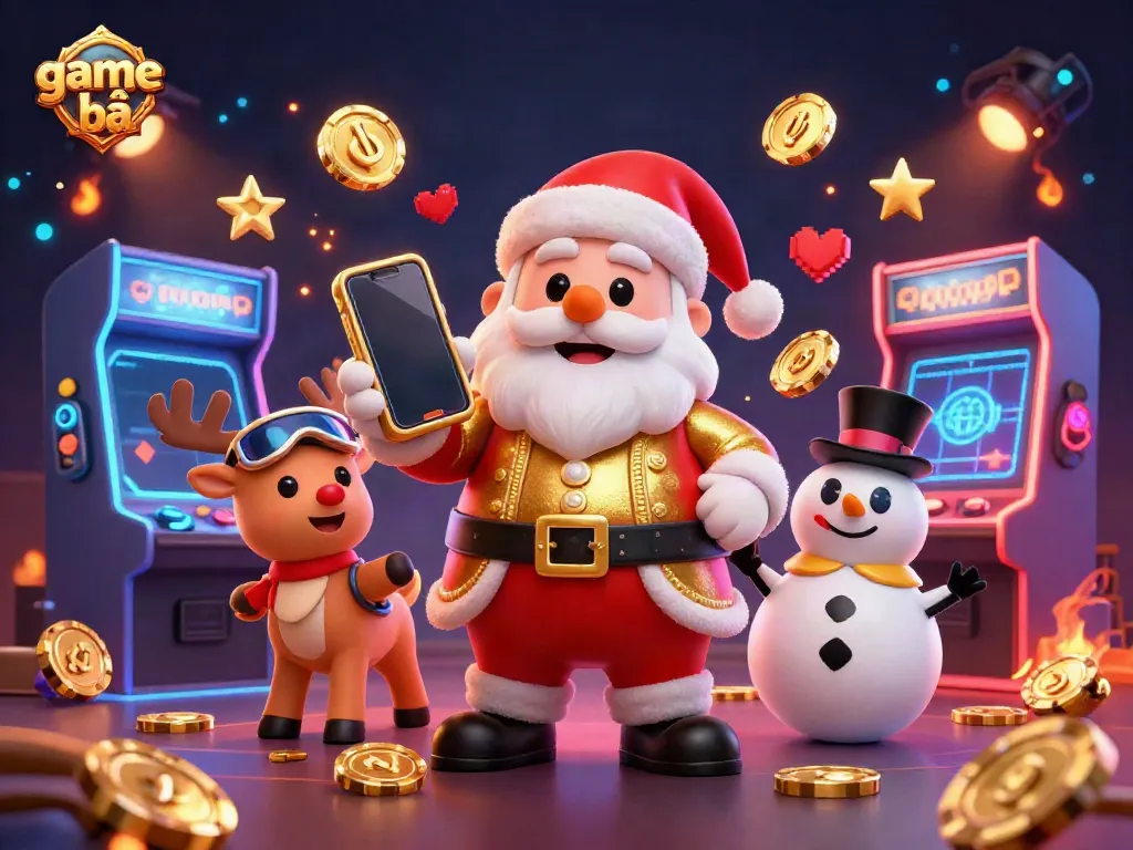 Experience game bài in an exciting casino-themed illustration with vibrant characters and gaming elements.