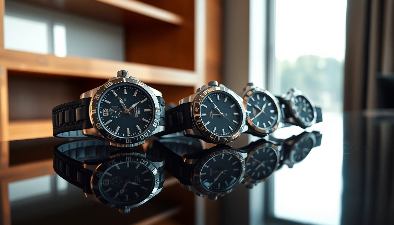 Admire the exquisite replica watches featuring intricate designs and polished finishes.
