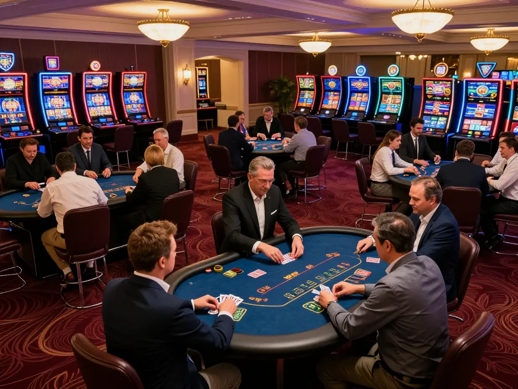 Trải nghiệm sự phấn khích tại casino lucks8 với những người chơi tham gia vào trò chơi poker chiến lược.