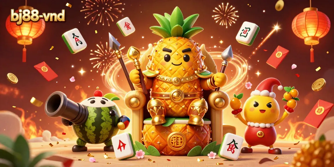 Experience the thrill of bj88-vnd with vibrant casino-themed characters and dynamic gameplay elements.
