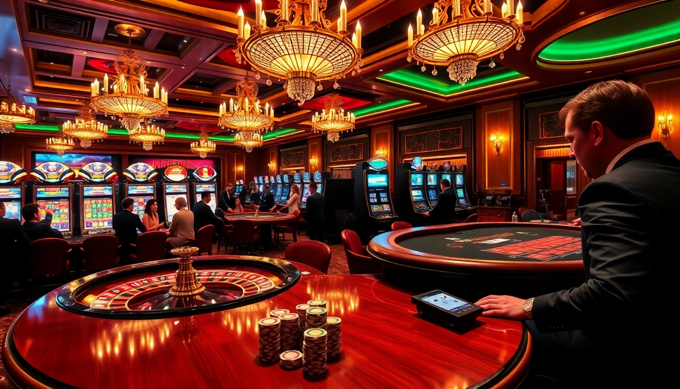 Experience the excitement of gambling at i9bet.ren with vibrant casino tables and poker chips.
