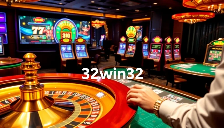 Exciting gambling experience at 32win32 with roulette, cards, and betting action