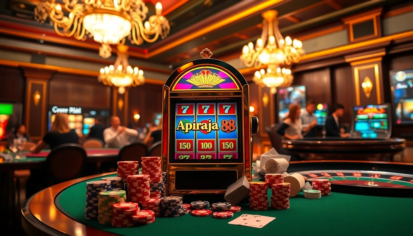 Experience the thrill of slot apiraja88 with vibrant casino graphics and exciting gameplay.