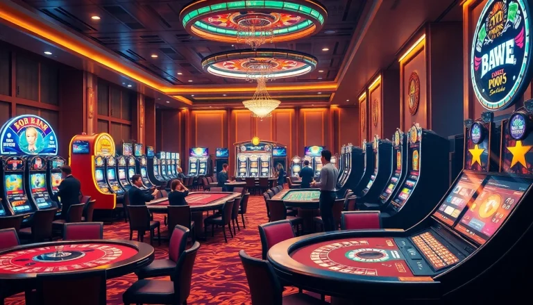 Experience the thrill of BK8 เว็บตรง with exciting casino games and engaging players in a luxurious setting.