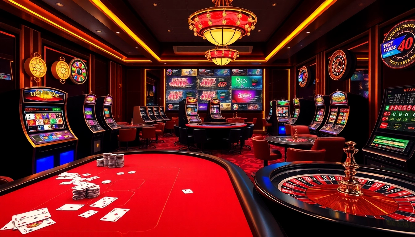 Online gambling excitement at MK8th.net with vibrant casino elements and luxury ambiance.