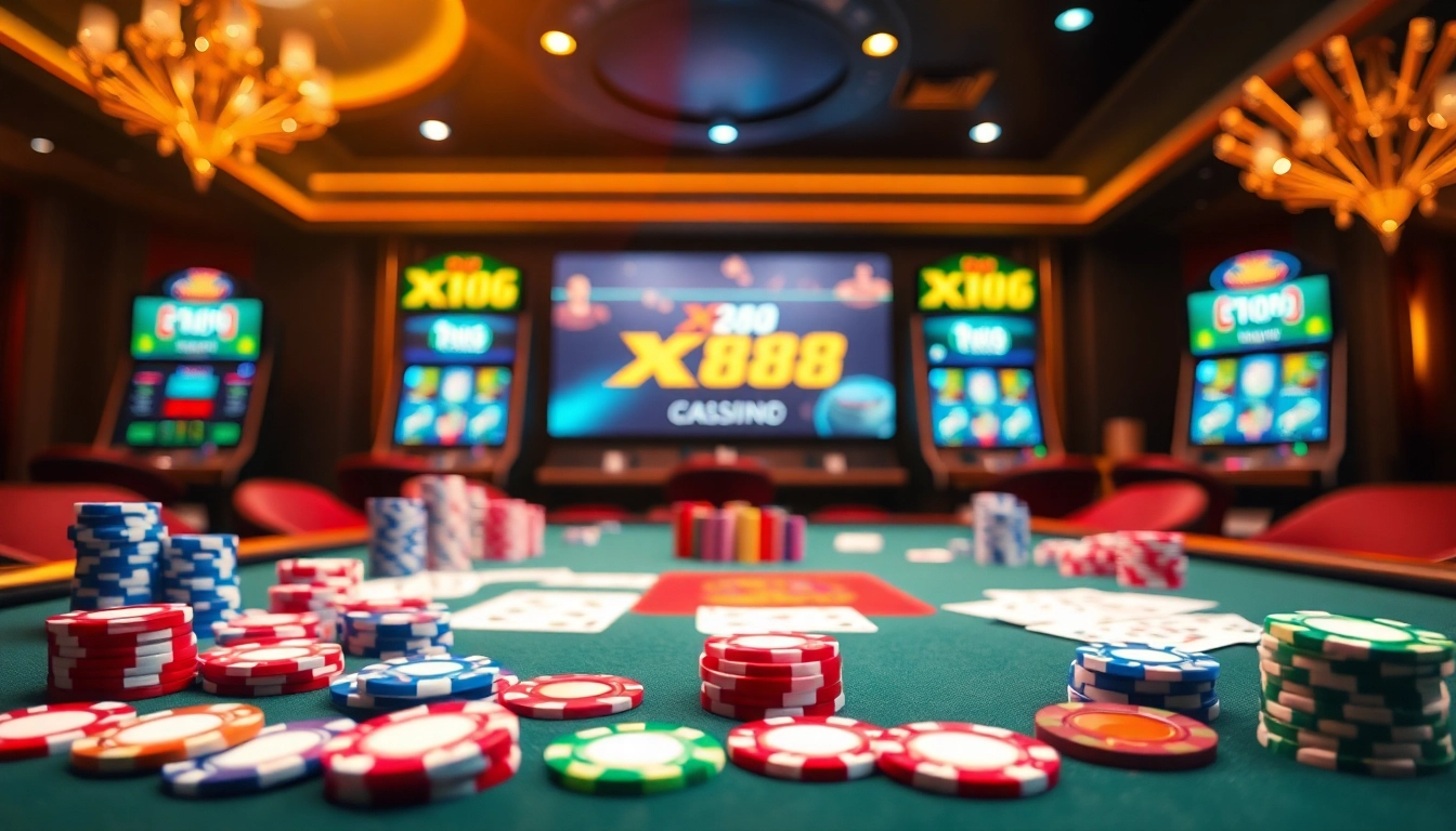 Experience the excitement of online gaming at https://xx88.today/ featuring vibrant casino elements.