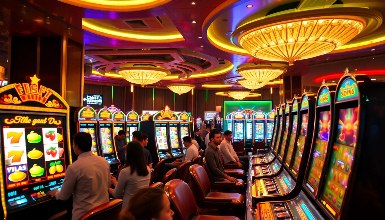 Experience excitement with slot gacor machines in a vibrant casino atmosphere.