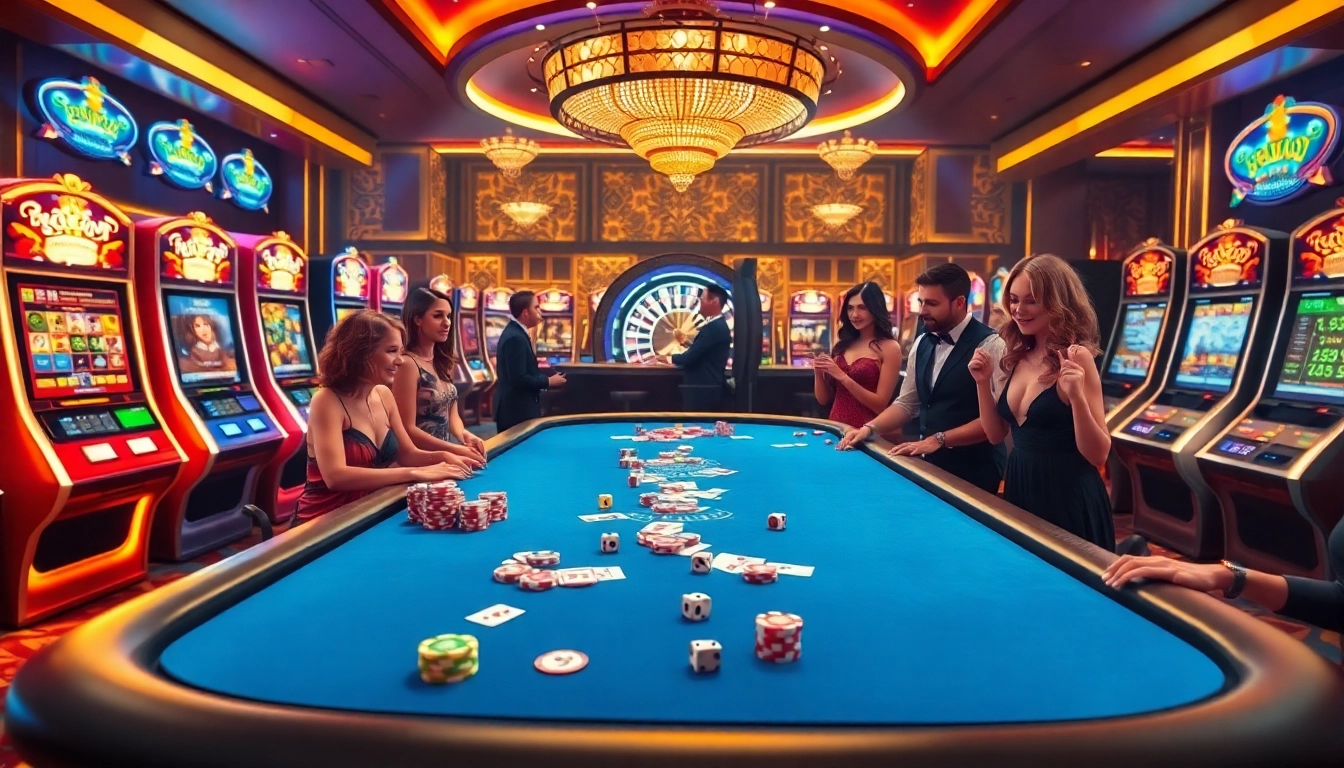 Engage with rajatoto88 at a vibrant casino featuring poker, slots, and roulette excitement.