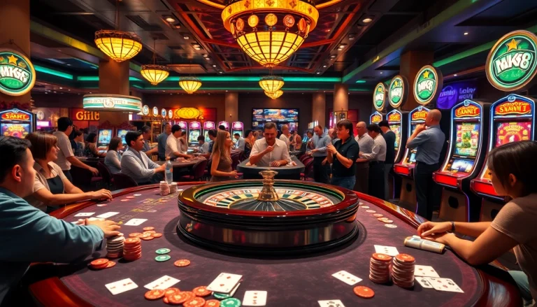 Experience thrilling wins at MK 8 gaming tables with vibrant roulette and engaging slot machines.