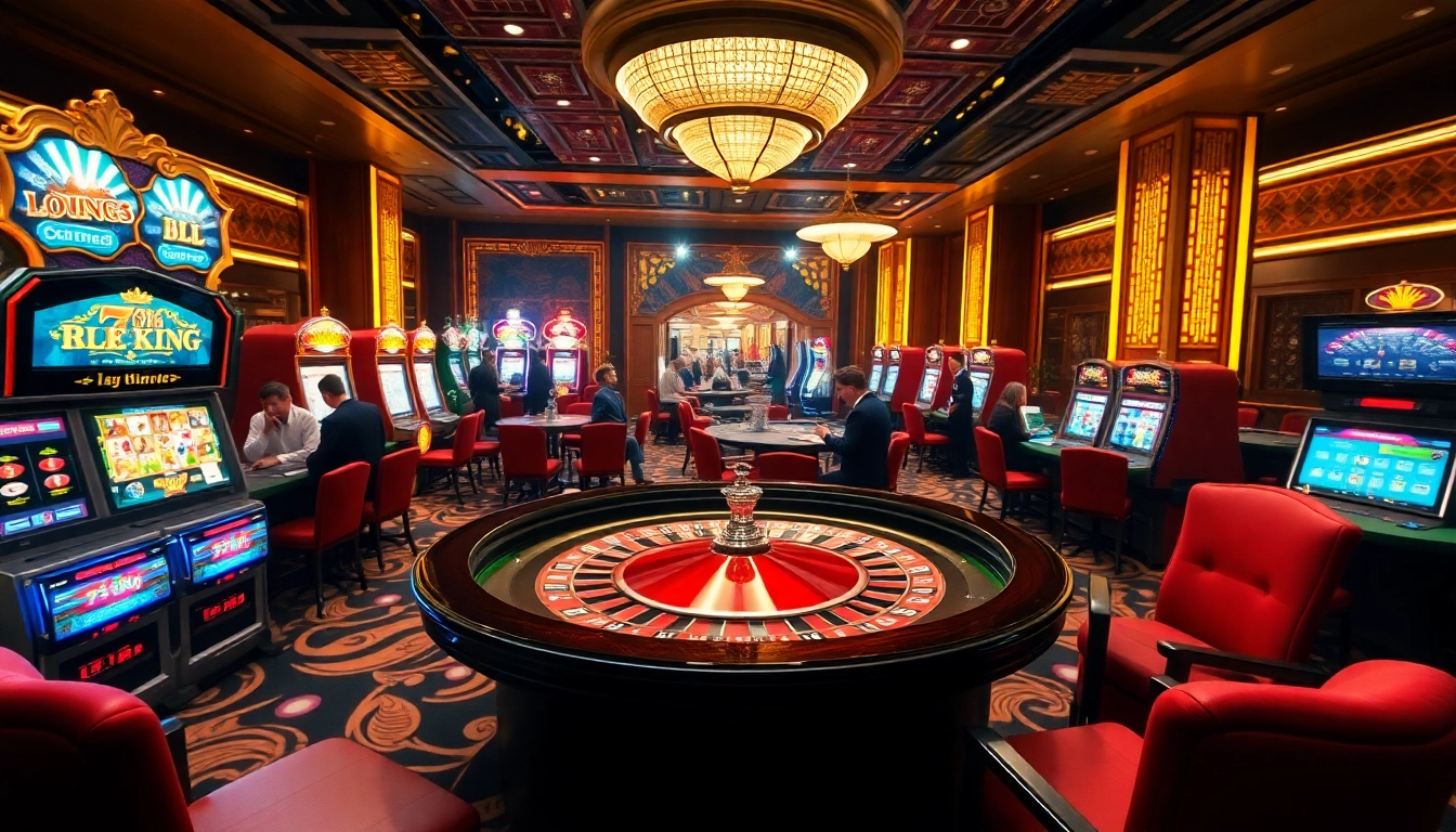 Experience the excitement of 79king with vibrant casino tables and thrilling slot machines.