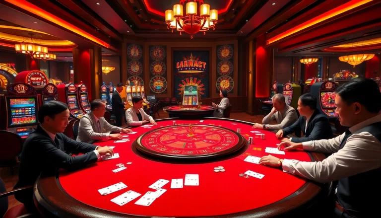 Exciting baccarat table gameplay at 88i showcasing luxury and professional gambling.
