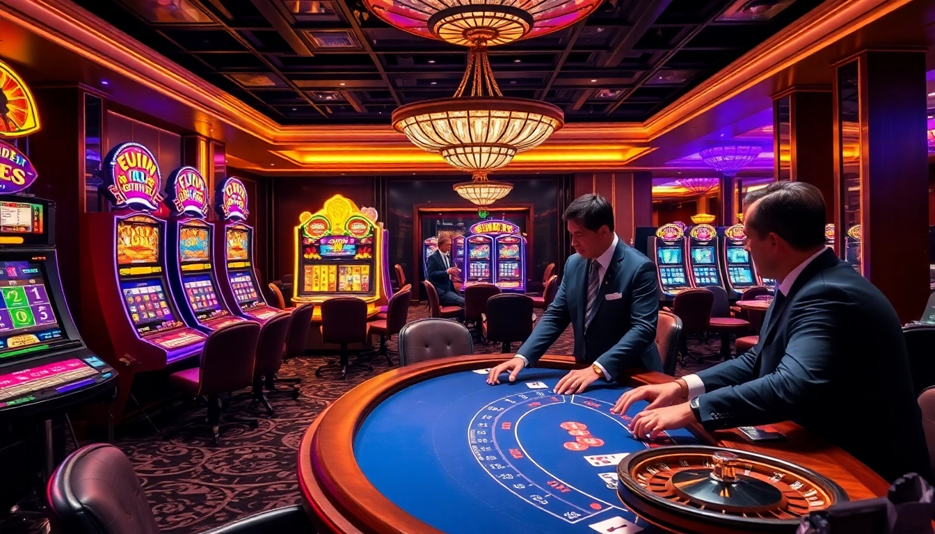 Experience the excitement at trang chủ 789win with vibrant casino tables and lively players.