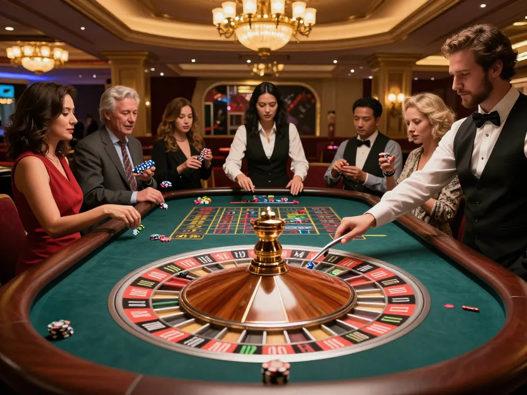 Experience the excitement of roulette at dh88 casino with players engaged in thrilling gameplay