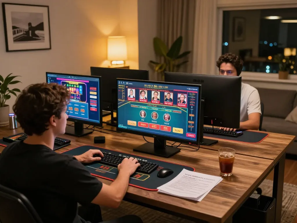 Kuwin enables strategic online gameplay at home with multiple screens and immersive casino experiences.