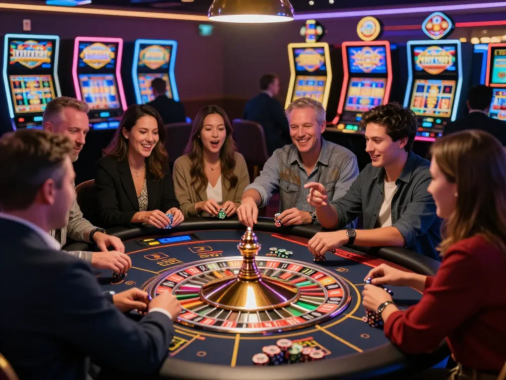 Players enjoying dynamic casino games at Tr88 trang chủ, showcasing vibrant atmosphere and strategic gameplay.