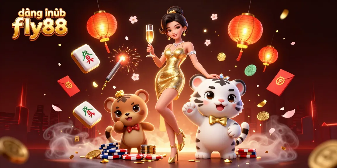 Experience vibrant online gaming action at đăng nhập fly88 with glamorous characters and festive elements.