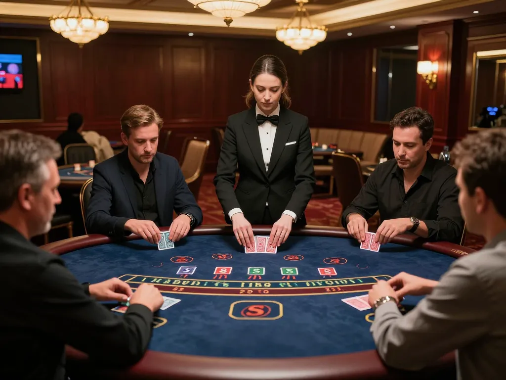 Experience the thrill of live dealer games at LC88 with a Baccarat table and professional dealer.
