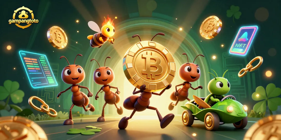 Join the fun at gampangtoto, where ants steal a giant poker chip for thrilling wins!