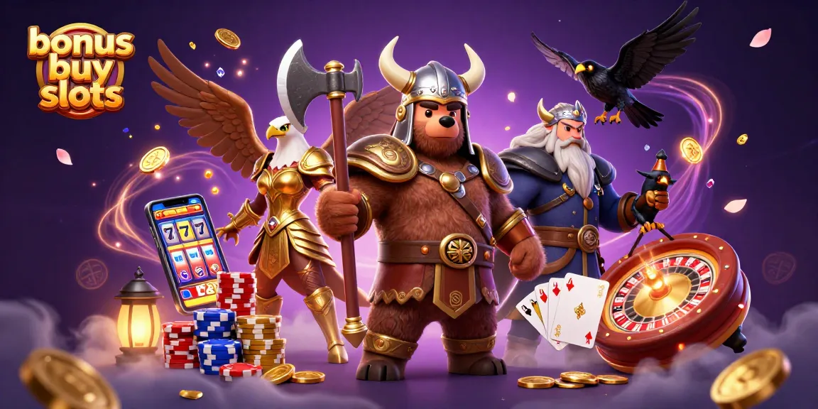 Experience thrilling bonus buy slots with action-packed characters and mesmerizing casino elements.
