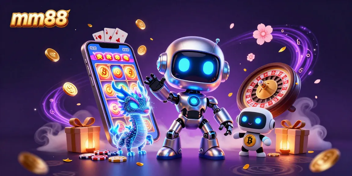 Experience thrilling gameplay with mm88’s vibrant 3D illustration showcasing casino dynamics and excitement.