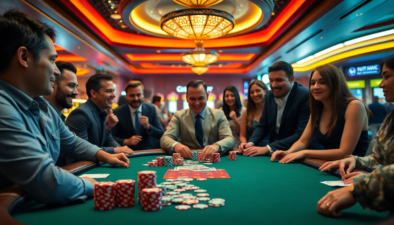 ARAHTOGEL menciptakan suasana mendebarkan di meja poker kasino dengan pemain yang antusias.