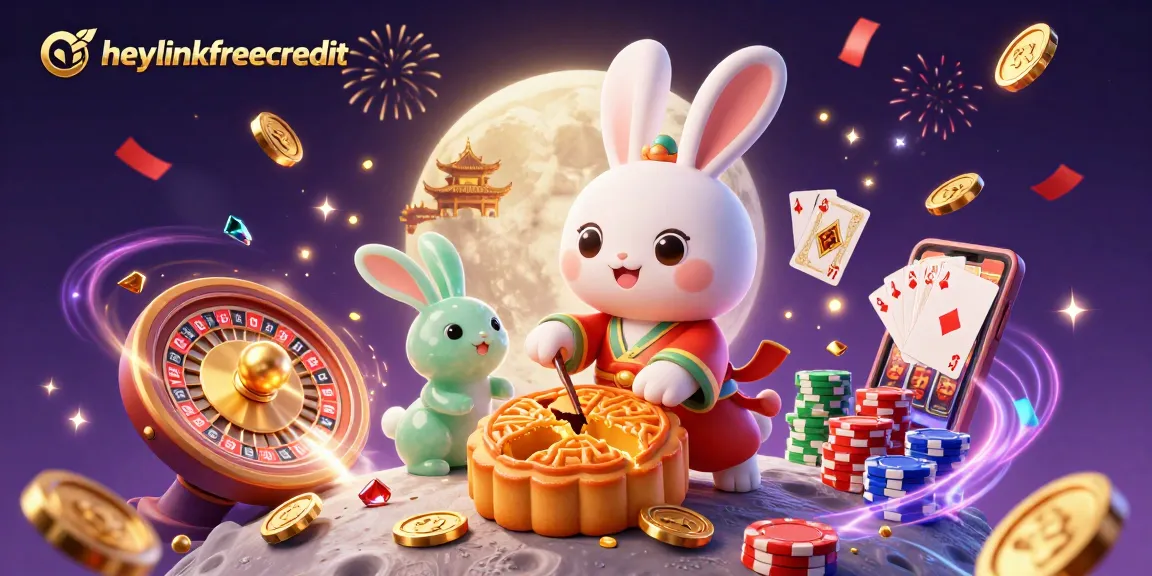 Spin the winning wheel with heylinkfreecredit and uncover treasures in this vibrant casino scene.