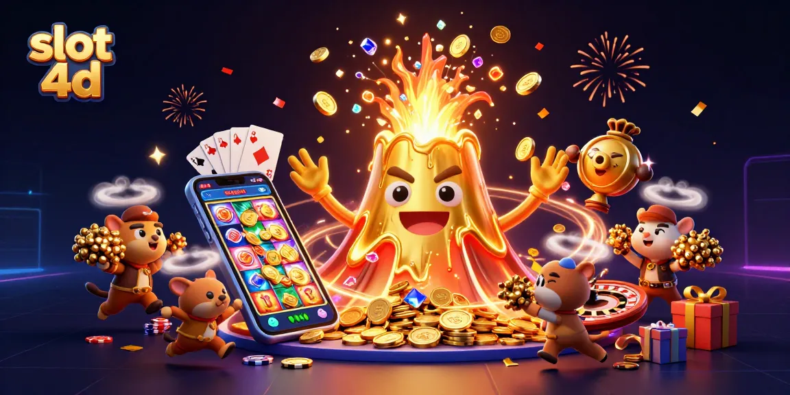 Spin the exciting slot 4d with golden coins erupting spectacularly from a phone