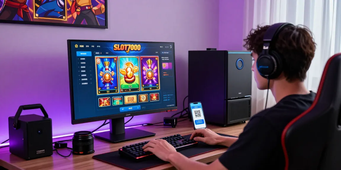 Experience slot7000 with interactive gaming on a vibrant platform, showcasing dynamic visuals and QRIS payment.